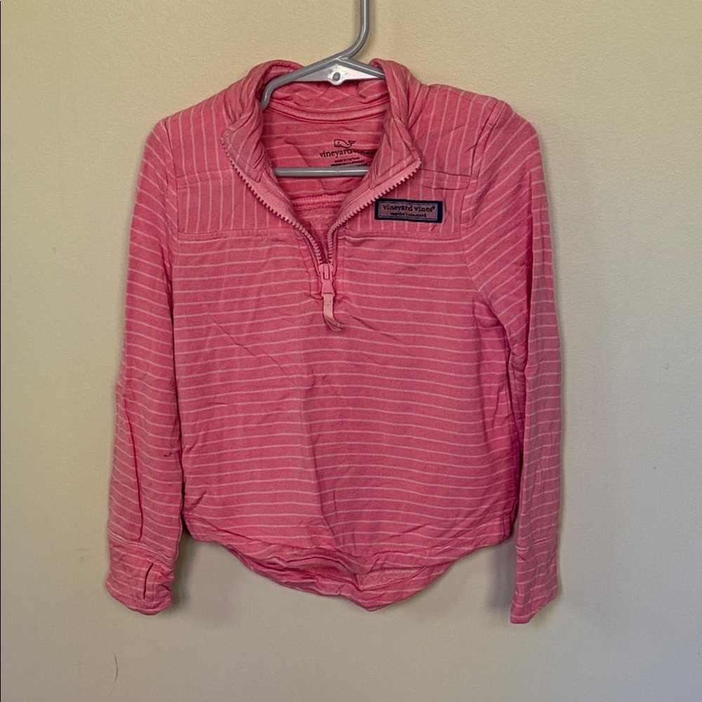 Vineyard Vines Kids Sz 4T Pink Striped Hoodie